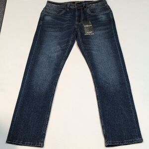 Kenneth Cole Low Impact Denim Stretch /Slim Fit Blue Jeans Size 30X32